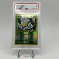 PSA 7 Weedle Reverse Foil 5/108 – 2016 Pokemon XY Evolutions - Image 1