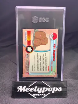 Dugtrio 2000 Topps Chrome Pokemon T.V. Animation #51 SGC 9.5 MT+ - Image 2