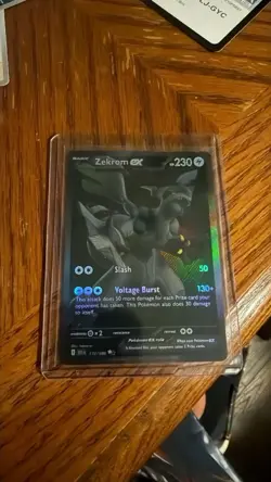 Pokemon Zekrom EX 172/086 Sv: Black Bolt Black White Rare Holo 230 HP - Image 1