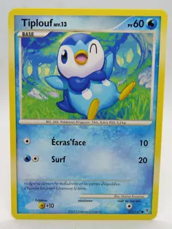 Carte Pokemon Tiplouf 121/147 Vainqueurs Supremes 2010 France - Image 1