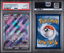 2025 POKEMON DRI EN-DESTINED RIVALS #216 ROCKET'S NIDOKING EX ULTRA RARE - Image 3