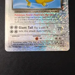 Pokemon Dark Dragonite 5/110 Legendary Collection Reverse Holo Rare 70 HP - Image 3