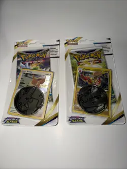 Brilliant Stars Eevee/Flapple Lot of 2 Single pack Checklane Blister Set Booster - Image 1