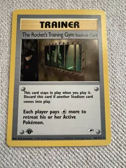 Pokemon TCG The Rocket's Training Gym 104/132 Gym Heroes Regular 1st Edition - Image 1