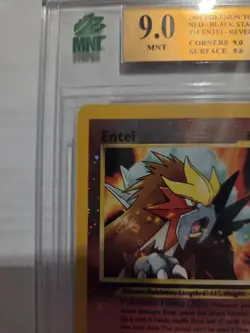 Entei Black Star Promo - Reverse Holo WOTC Promo 34 - MNT 9 - Pokemon TCG movie - Image 3