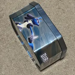 2009 Pokemon TCG Diamond & Pearl LUCARIO Collectors Tin - EMPTY / USED - Image 4