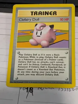 Clefairy Doll Rare Normal Base Set 070/102 MP Pokemon TCG - Image 1