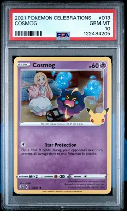 2021 POKEMON CELEBRATIONS #013 COSMOG PSA 10 - Image 1