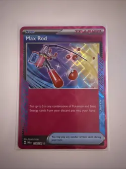 Pokemon TCG - Max Rod - Prismatic Evolutions - 116/131 - Ace Spec - Mint - Image 1