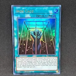 Iron Cage BLRR-EN012 1st Edition Ultra Rare NM Near Mint Yu-Gi-Oh! Card - Image 1