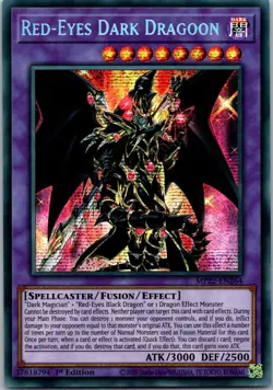 Yugioh Red-Eyes Dark Dragoon MP22-EN264 1st Edition Prismatic Secret Rare NM - Image 1