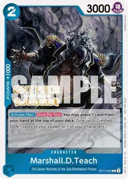 Light Play, English One Piece Marshall.D.Teach (Judge Pack Vol. 7) - ST17-005 - - Image 1