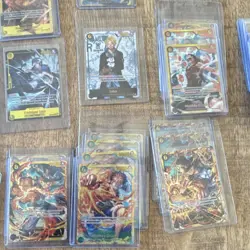 One Piece TCG Secret Rare Lot 48 Cards Mihawk Crocodile Luffy Law SEC OPTCG - Image 4