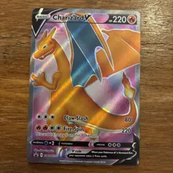 Pokemon TCG Charizard v SWSH050 Promo Card - Image 1