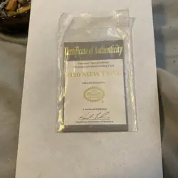 Pokemon #150 MEWTWO Certificate of Authenticity for Gold Card 1999 Sealed. - Image 1