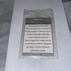 Pokemon #150 MEWTWO Certificate of Authenticity for Gold Card 1999 Sealed. - Image 5