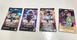 Ban Dai Trading Card Game 4 Booster Packs New See Pictures - Image 1