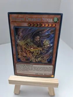 Yu-Gi-Oh Card - SHVA-EN013 - YELLOW DRAGON NINJA Secret Rare Holo NM/Mint - Image 1