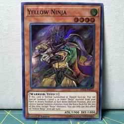 Yu-Gi-Oh Card - SHVA-EN012 - YELLOW NINJA (super rare holo) - Image 1