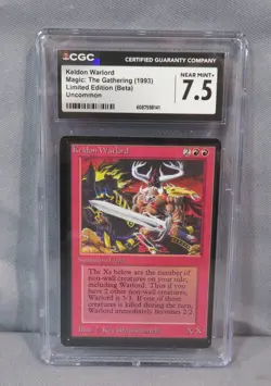 KELDON WARLORD MTG 1993 Limited Ed BETA Uncommon Magic Card Grade CGC 7.5 NM+ - Image 1