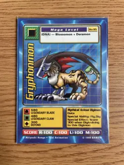 Digimon Gryphonmon Bo-95 Bandai 1999 NM Card - Image 2