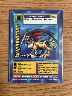 Digimon Gryphonmon Bo-95 Bandai 1999 NM Card - Image 4