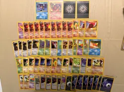 62x Vintage Team Rocket Pokemon Cards Lot LP-MP WOTC Dark Pokemon - Image 1