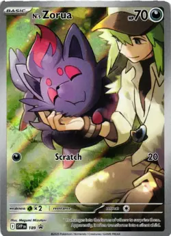 N's Zorua - Holo 189 SV: Scarlet & Violet Promo Cards NM - Image 1