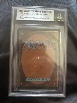 1994 Magic The Gathering Revised Taiga Dual Land BGS Beckett Authentic Altered - Image 2