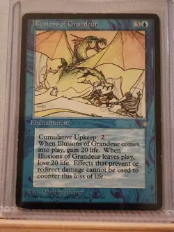 Illusions of Grandeur - Ice Age - Rare - MP - Magic the Gathering - MTG - Image 1