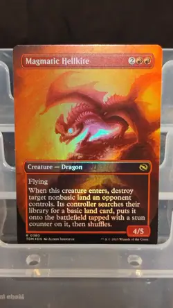 Magic: The Gathering Magmatic Hellkite Rare Red Creature Foil Flying TDM - Image 1