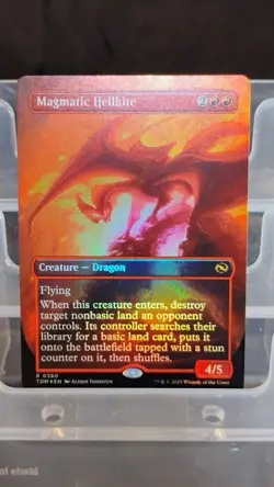 Magic: The Gathering Magmatic Hellkite Rare Red Creature Foil Flying TDM - Image 2