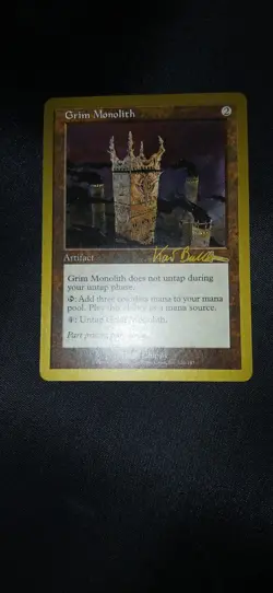 Mtg Gold Border Grim Monolith Lp - Image 1