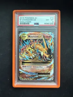 2016 Pokemon XY Evolutions M Charizard EX 13/108 Holo Ultra Rare PSA 8 NM-MT - Image 1