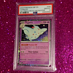 Pokemon Togekiss Cosmos Foil PSA 10 TEF Checklane Blister Promo OBF #085 2023 EN - Image 4