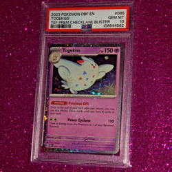 Pokemon Togekiss Cosmos Foil PSA 10 TEF Checklane Blister Promo OBF #085 2023 EN - Image 5