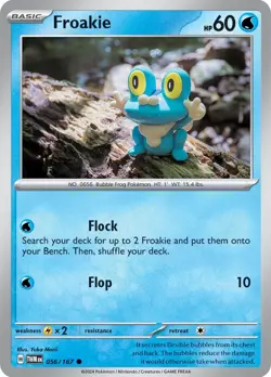 POKEMON TWILIGHT MASQUERADE FROAKIE 056/167 PACK FRESH - Image 1