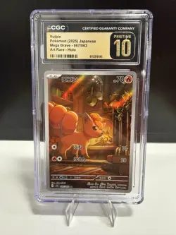 Pokemon Vulpix Art Rare 067/063 Mega Brave CGC 10 Pristine Japanese - Image 1
