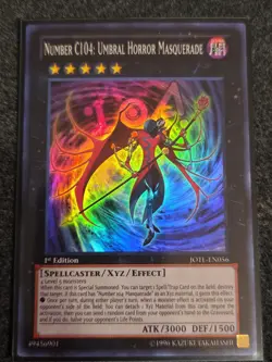 Yu-Gi-Oh! Number C104: Umbral Horror Masquerade JOTL-EN056 Super Rare - NM 1st - Image 1