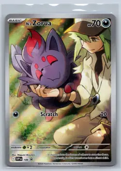N's Zorua Full Art Promo SV: Scarlet & Violet Promo Cards 189 NM - Image 1