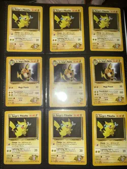 Gym Heroes Card Lot 185 Non holo Cards NM + 1 DMged Misty’s Seadra holo - Image 5