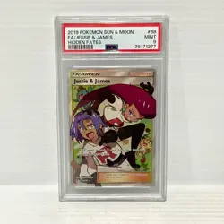 PSA 9 - Jessie & James 68/68 - Full Art - Hidden Fates - Graded Pokemon Card - Image 1