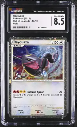 CGC 8.5 Rayquaza 2011 Call of Legends SL10 Holo Pokemon Card - Image 1