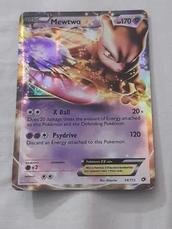 Pokemon Mewtwo EX TCG Holo Ultra Rare Card 54/113 Legendary Treasures - Image 1