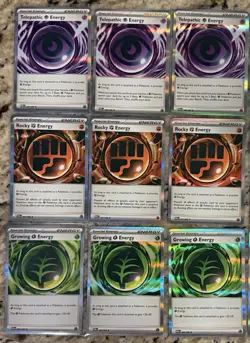 Pokemon TCG Perfect Order Lot Of 22 Cards - Telepathic, Rocky & Growing Energy - Image 2