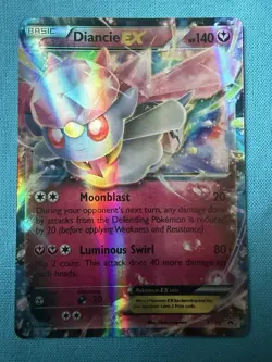 Diancie-EX (XY43) Holographic Pokemon Trading Card XY Black Star Promo - Image 1