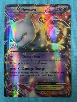 Mewtwo-EX XY107 Holo Trading Card Game Pokemon Black Star Promos Set EX N/M - Image 1