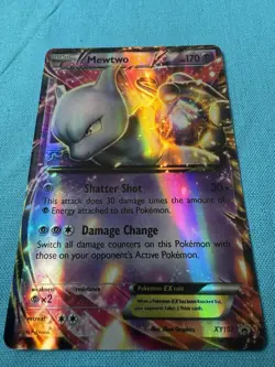 Mewtwo-EX XY107 Holo Trading Card Game Pokemon Black Star Promos Set EX N/M - Image 3