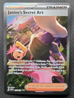Pokemon Prismatic Evolutions Janine’s Secret Art 173/131 SIR Card NM Pack Fresh! - Image 1