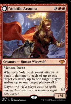 Innistrad: Crimson Vow #181 Volatile Arsonist - Image 2